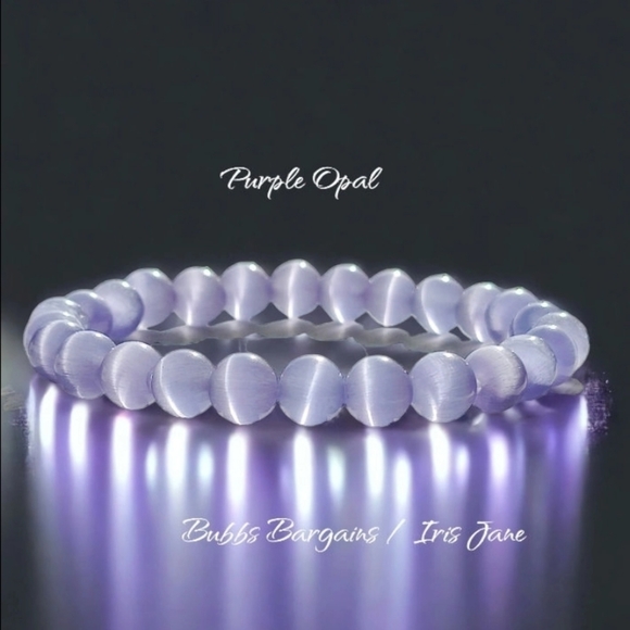 Purple Opal Bracelet - 8mm - Picture 2 of 3
